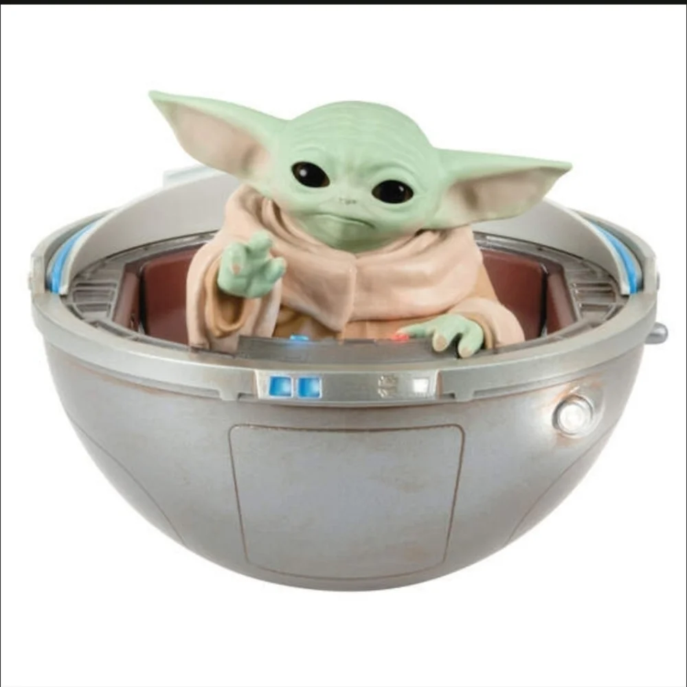 Hallmark Star Wars: The Mandalorian Grogu in Hovering Pram *Magic